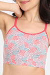 Rosaline Joyful Nautical Double Layered Non Wired Full Bralette - Nautical Text — thumbnail 4